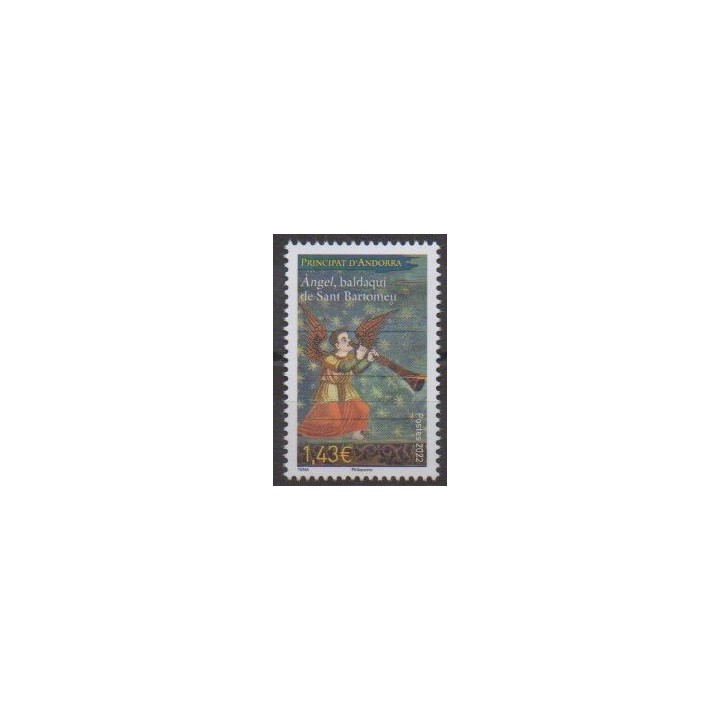 Buy this stamp of French Andorra of the year 2022 (Angel Baldaqui de Sant Bartomeu).