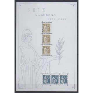 Acheter ce bloc-feuillet de France de l'année 2022 (No BF  Paix de Laurens).