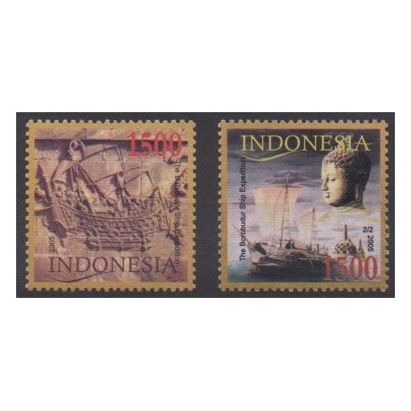 Indonesia - 2005 - Nb 2157/2158 - Boats