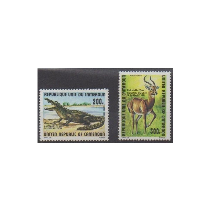 Buy this set of stamps of Cameroon of the year 1981 (Nb 662/663).