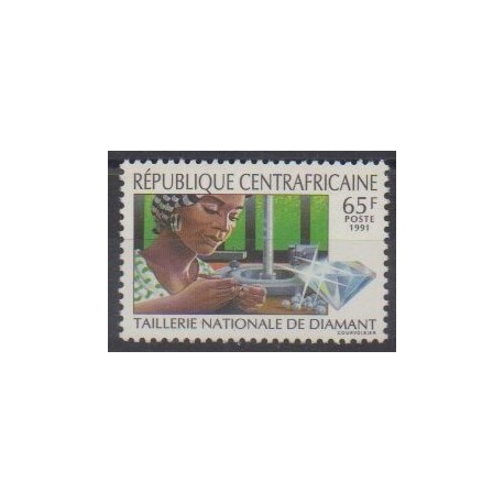 Centrafricaine (République) - 1991 - No 855A - Minéraux - Pierres précieuses