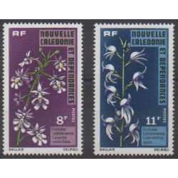 Nouvelle-Calédonie - 1975 - No 392/393 - Orchidées