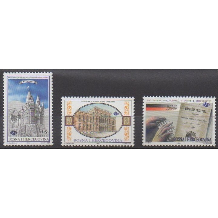 Buy this set of stamps of Bosnia and Herzegovina of the year 1996 (Nb 207/209).