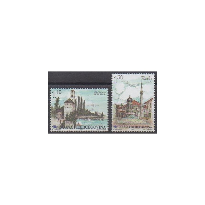 Buy this set of stamps of Bosnia and Herzegovina of the year 2000 (Nb 332C/332D).