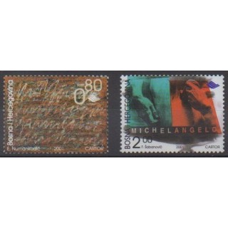 Acheter cette série de timbres de Bosnie-Herzégovine de l'année 2001 (No 352/353).