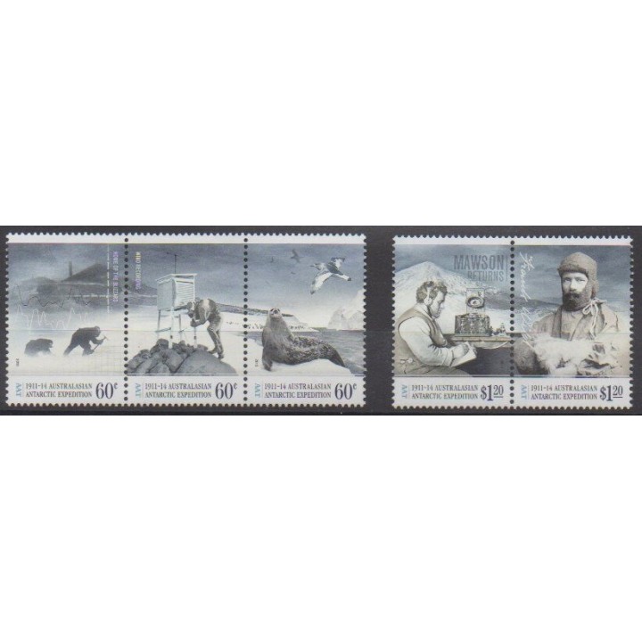 Acheter cette série de timbres d'Autralie antarctique de l'année 2013 (No 209/213).