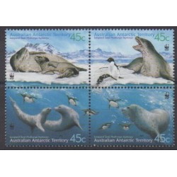 Australian Antarctic Territory - 2001 - Nb 145/148 - Sea life - Endangered species - WWF