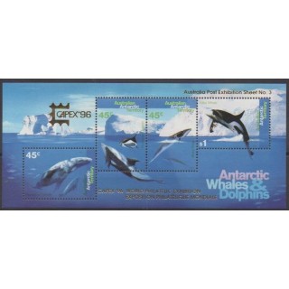 Acheter ce bloc-feuillet d'Autralie antarctique de l'année 1996 (No BF3).