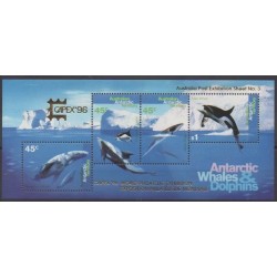 Australie - territoire antarctique - 1996 - No BF3 - Vie marine - Philatélie