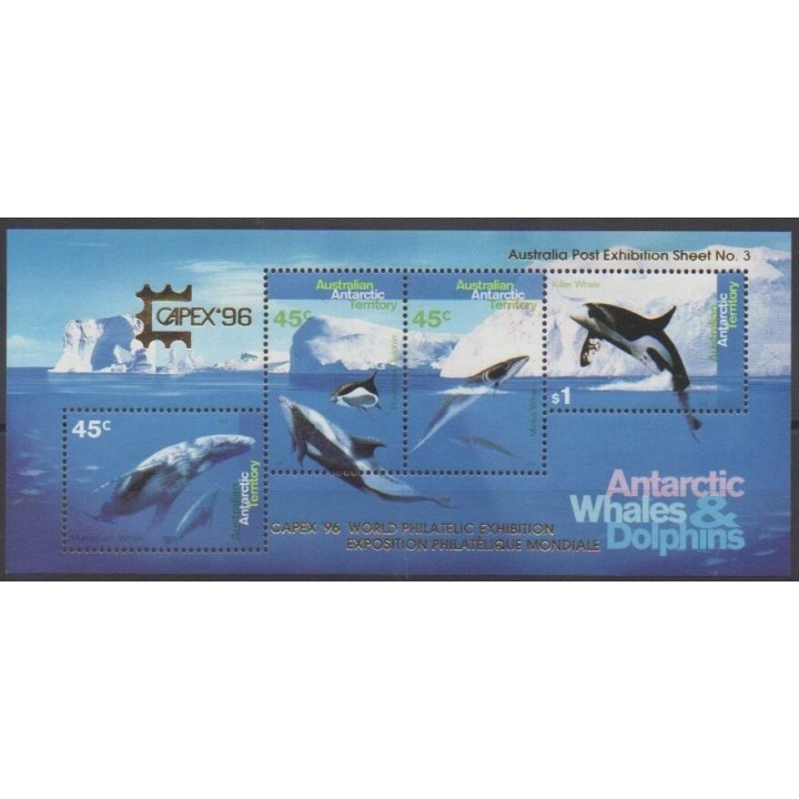 Buy this souvenir sheet  of Australian Antarctic Territory of the year 1996 (Nb BF3).