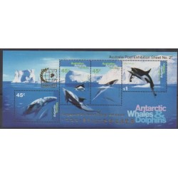 Australie - territoire antarctique - 1995 - No BF2 - Vie marine - Philatélie