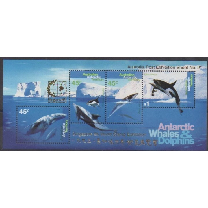 Buy this souvenir sheet  of Australian Antarctic Territory of the year 1995 (Nb BF2).