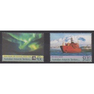 Acheter cette série de timbres d'Autralie antarctique de l'année 1991 (No 88/89).