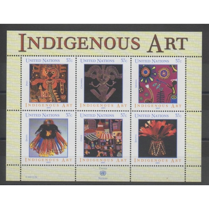 Timbres - Nations Unies (ONU - New-York) - 2003 - No 895/900 - art divers