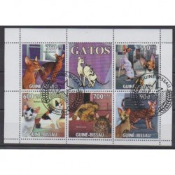 Guinea-Bissau - 2010 - Nb 3414/3418 - Cats - Used