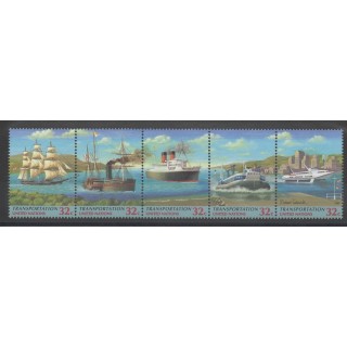 Timbres - Nations Unies (ONU - New-York) - 1997 - No 728/732 - bateaux
