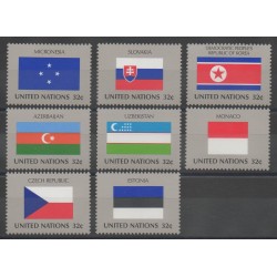 Nations Unies (ONU - New-York) - 1998 - No 743/750 - drapeaux