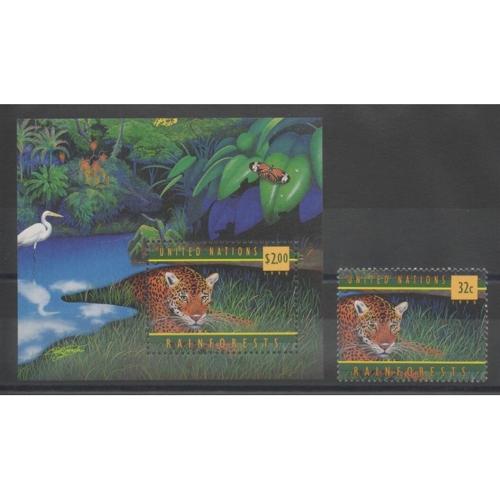 Timbres - Nations Unies (ONU - New-York) - 1998 - No 770 - BF 16 - animaux