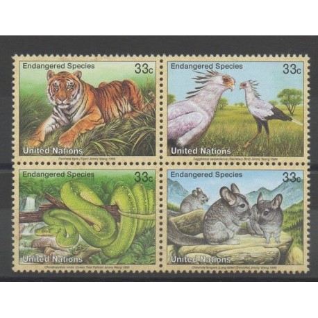 Nations Unies (ONU - New-York) - 1999 - No 803/806 - animaux