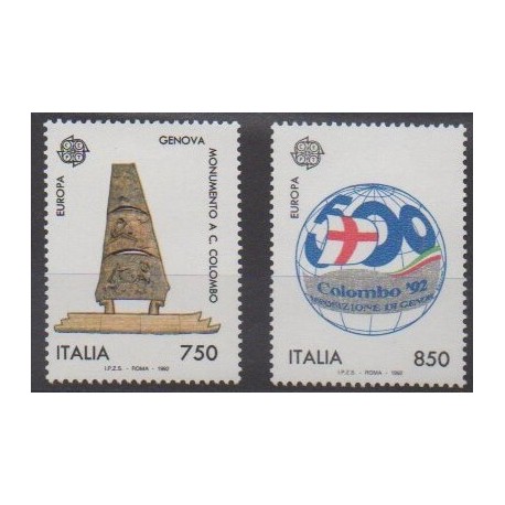 Italy - 1992 - Nb 1940/1941 - Christophe Colomb - Europa