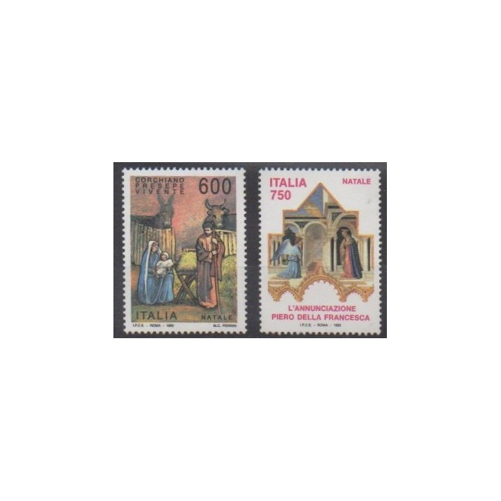 Acheter cette série de timbres d'Italie de l'année 1993 (No 2029/2030).