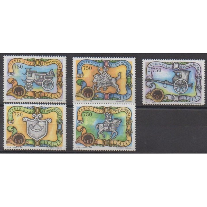 Buy this set of stamps of Italy of the year 1993 (Nb 2032/2036).