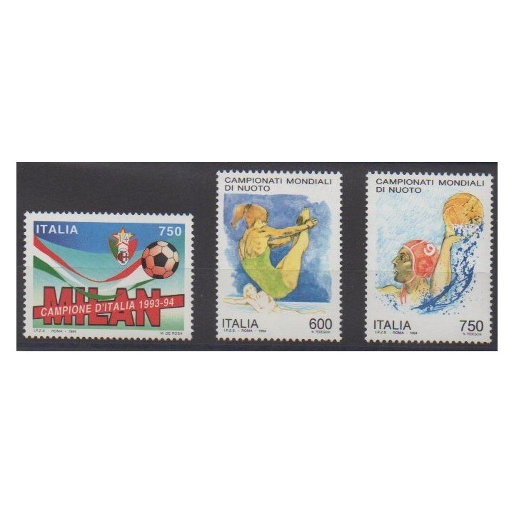 Acheter cette série de timbres d'Italie de l'année 1994 (No 2060/2062).