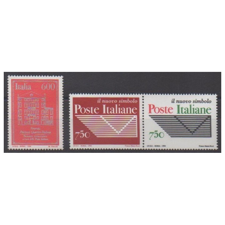 Acheter cette série de timbres d'Italie de l'année 1994 (No 2086/2088).