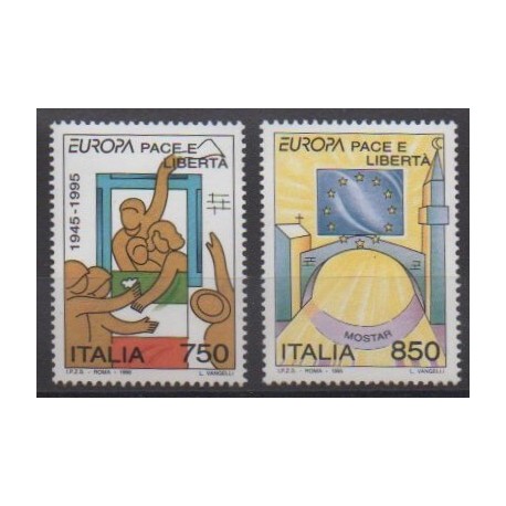 Italie - 1995 - No 2110/2111 - Europa