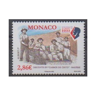 Acheter ce timbre de Monaco de l'année 2022 (Albert 1er et Madère).