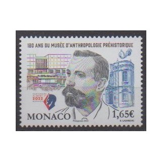 Buy this stamp of Monaco of the year 2022 (Musée d'anthropologie préhistorique).