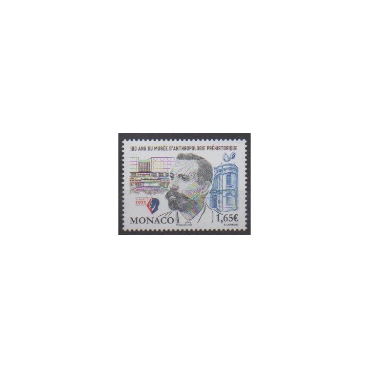 Buy this stamp of Monaco of the year 2022 (Musée d'anthropologie préhistorique).