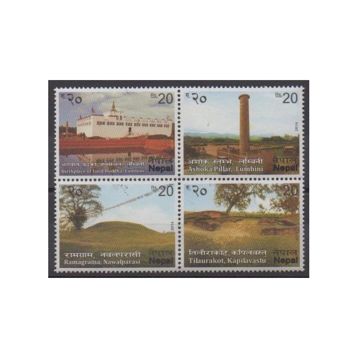 Acheter cette série de timbres du Népal de l'année 2014 (No 1096/1099).