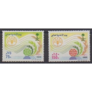 Acheter cette série de timbres d'Arabie saoudite de l'année 1989 (No 743/744).