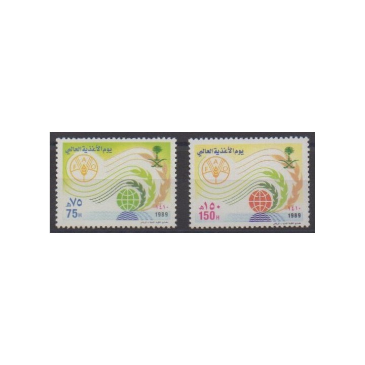 Buy this set of stamps of Saudi Arabia of the year 1989 (Nb 743/744).