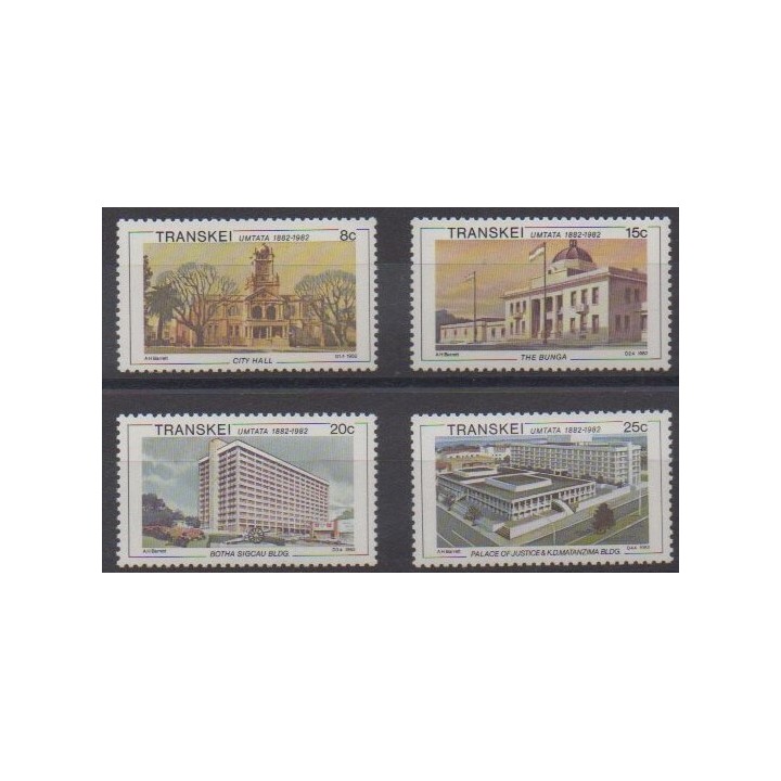 Acheter cette série de timbres d'Afrique du Sud - Transkei de l'année 1982 (No 111/114).