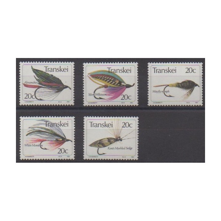 Acheter cette série de timbres d'Afrique du Sud - Transkei de l'année 1983 (No 115/119).