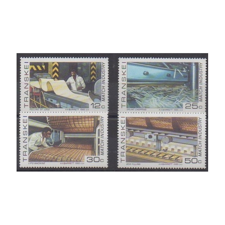 Buy this set of stamps of South Africa - Transkei of the year 1985 (Nb 172/175).