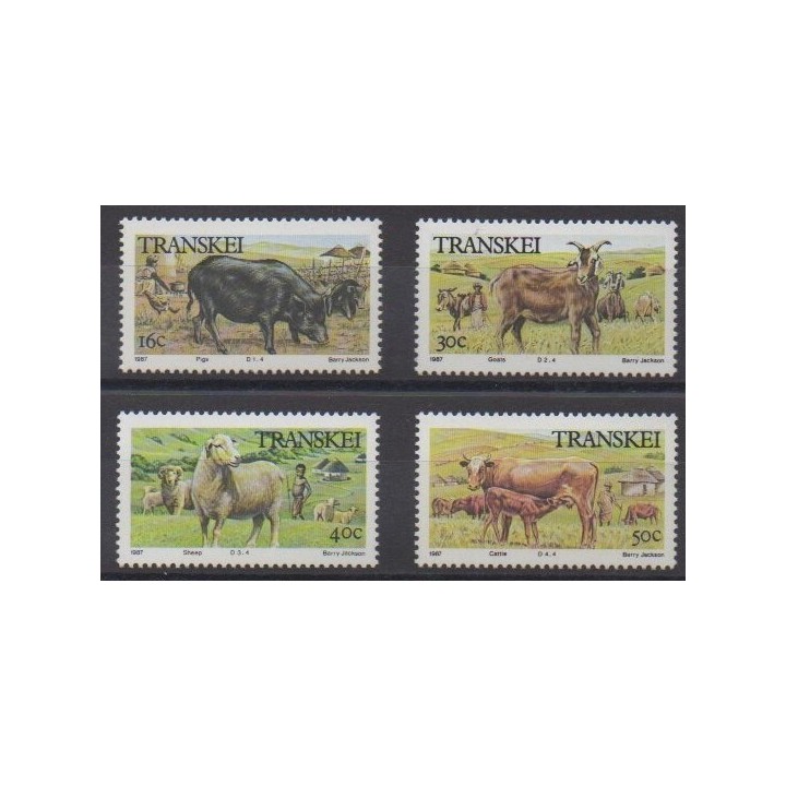 Buy this set of stamps of South Africa - Transkei of the year 1987 (Nb 210/213).