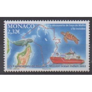 Acheter ce timbre de Monaco de l'année 2023 (Ile Saya de Malha).
