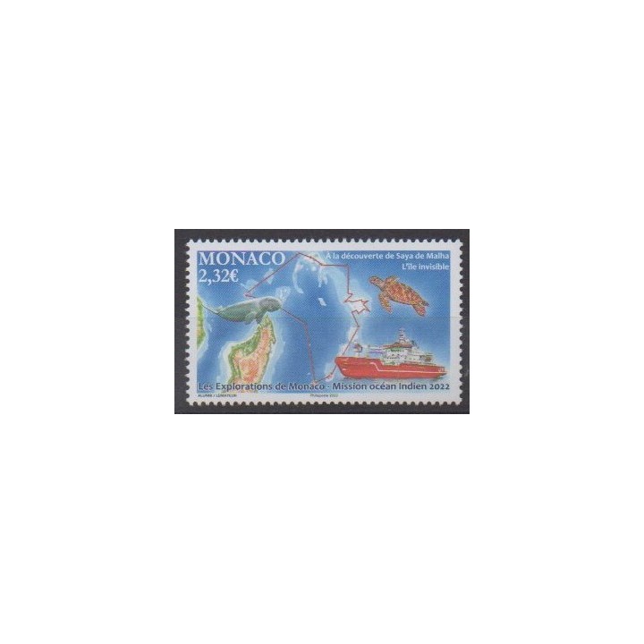 Buy this stamp of Monaco of the year 2023 (Ile Saya de Malha).