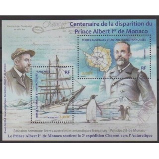 Acheter ce bloc-feuillet des Terres Australes et Antarctiques Françaises de l'année 2022 (No BF Albert 1er).