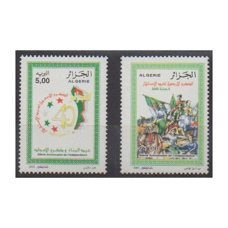 Algeria - 2002 - Nb 1314A/1314B - Various Historics Themes