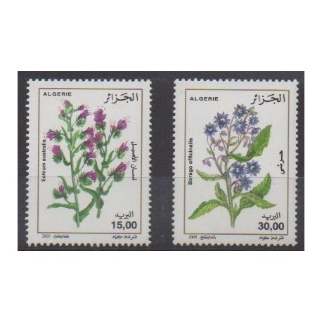 Algeria - 2005 - Nb 1393/1394 - Flowers