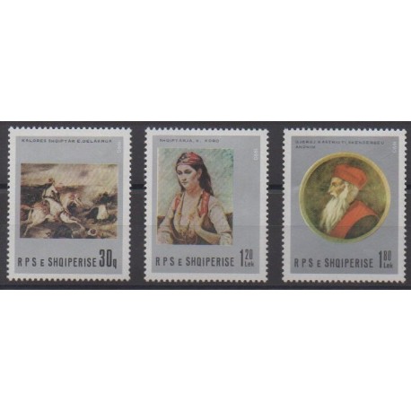 Albania - 1991 - Nb 2250A/2250C - Paintings