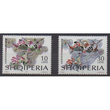Albanie - 1997 - No 2404/2405 - Service postal