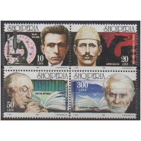 Albanie - 1999 - No 2474/2477 - Célébrités