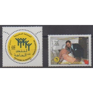 Acheter cette série de timbres du Maroc de l'année 2004 (No 1358/1359).
