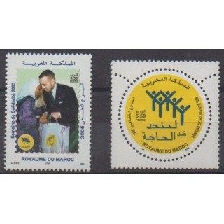 Buy this set of stamps of Morocco of the year 2005 (Nb 1378/1379).