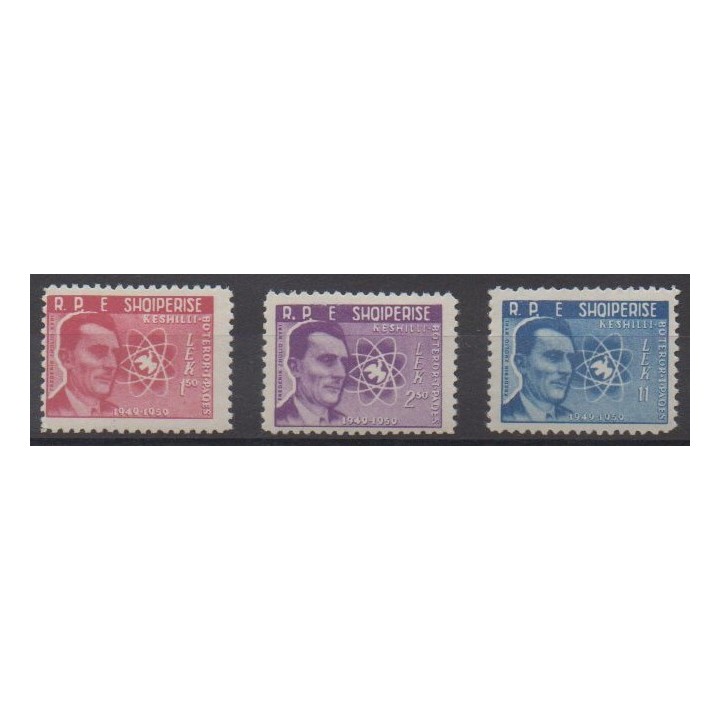 Acheter cette série de timbres d'Albanie de l'année 1959 (No 504/506).